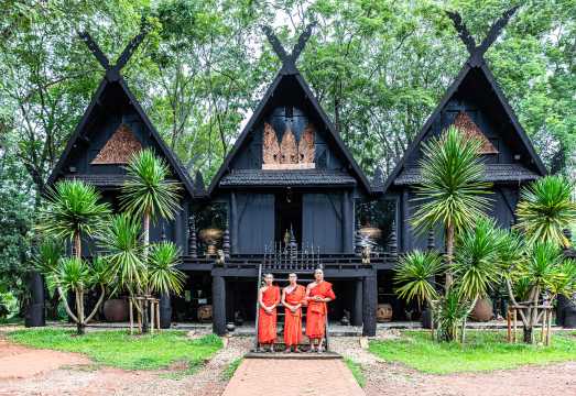 Chiang Rai Day Tour from Chiang Mai: Baan Dam Museum + Wat Rong Khun - White Temple + Rong Suea Ten Temple + Long Neck Karen Village