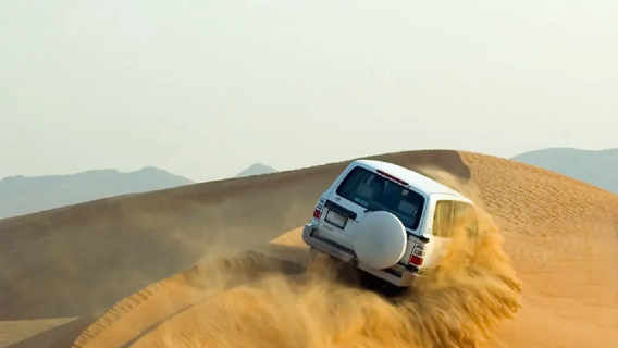 Abu Dhabi Half-Day Evening Desert Safari with Sand Dunes, Show, City Transfers, and Dinner