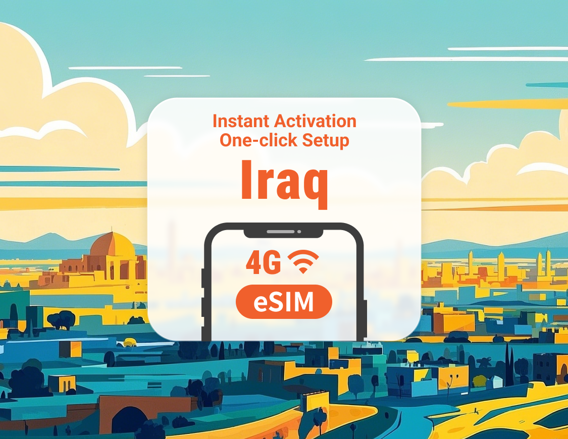 Iraq eSIM | Supports ChatGPT & TikTok | 1–30 Days | Instant QR