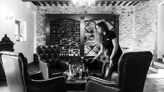 Montalcino : Dégustation de vins premium avec déjeuner léger et visite