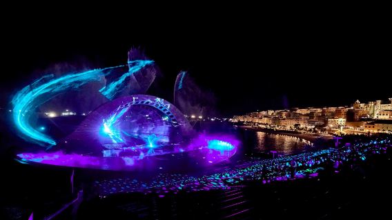 Sunset Town - Spettacolo "Il bacio del mare" con trasporto privato