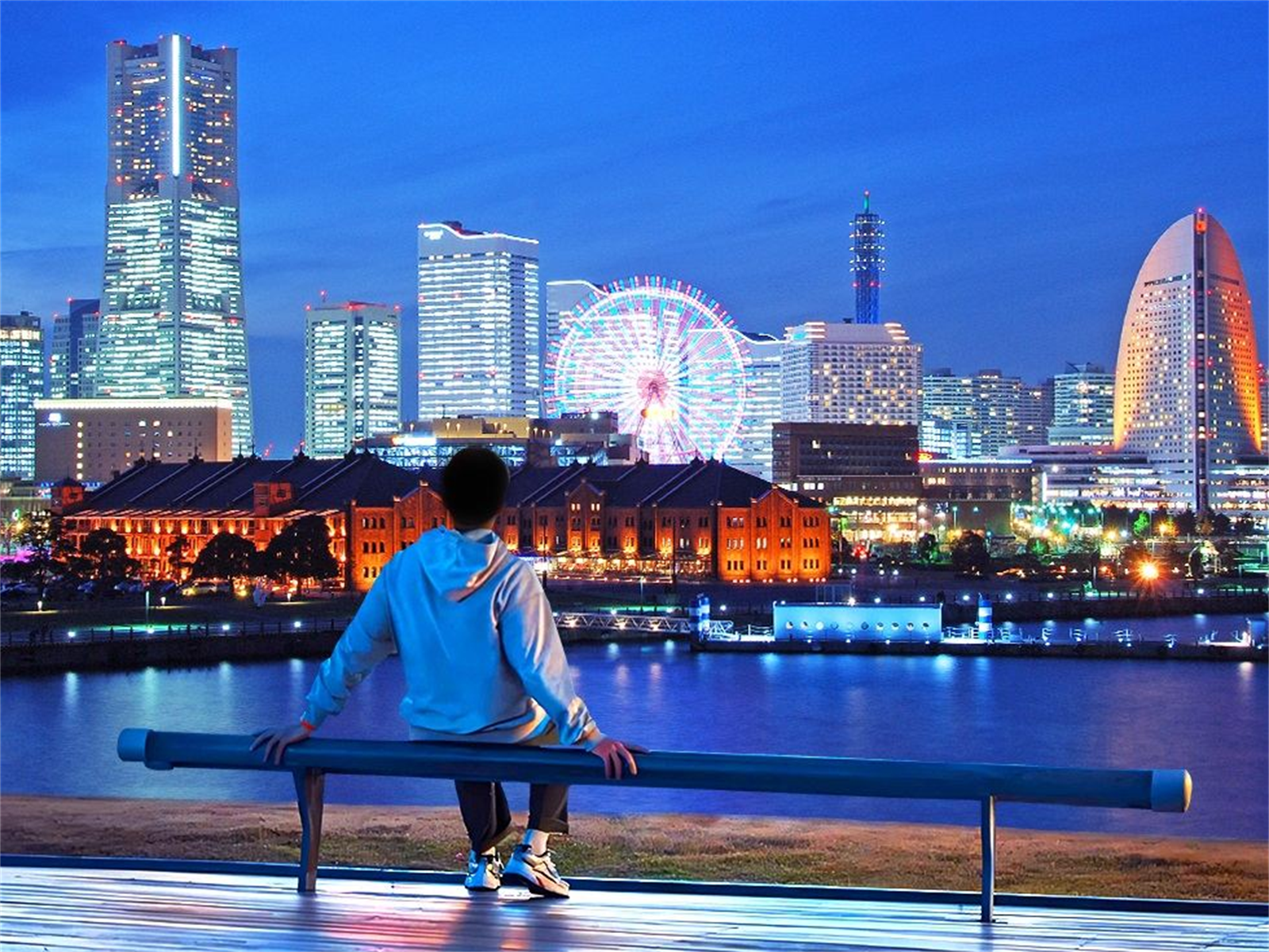 Yokohama nightscape + Slam Dunk Kamakura + Enoshima stroll|Japanese-style 1-day tour