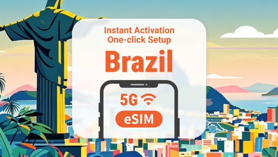 eSIM 5G Brazil | Hỗ trợ truy cập ChatGPT| 1–30 ngày | Mã QR tức thì