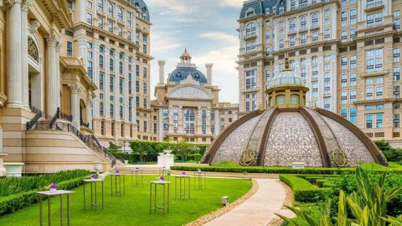 มาเก๊าท่องเที่ยวครอบครัว มาเก๊าท่องเที่ยวแบบอิสระ มาเก๊าคูปองอาหาร โรงแรมสตูดิโอซิตี้ชิงช้าสวรรค์/สวนน้ำ/สนุกเกอร์แลนด์ มาเก๊าคูปองอาหารราคาประหยัด