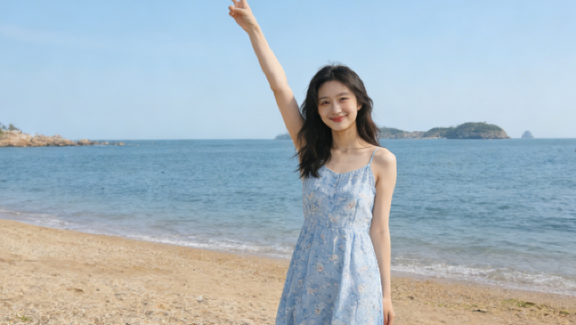 Öffentlicher Strand von Dalian Fujiazhuang - Trip Moments[Fotoshooting mit Sofortbildern für Familien, Paare, beste Freundinnen, Kinder und Familien-Trip Moments]