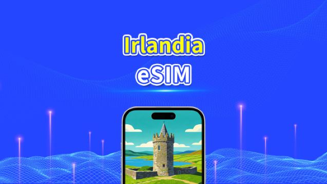 eSIM Irlandia | 4G/5G | jaringan berkecepatan tinggi | Paket data harian/total | Penagihan 24 jam | 1-30 hari | kode QR