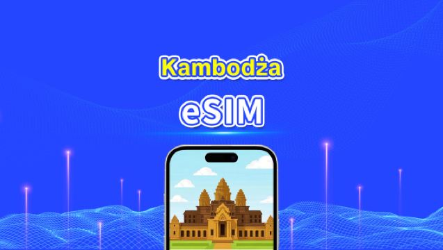 Kambodża eSIM | 4G | Pakiety dzienne/pakiety danych | Doba kalendarzowa | 1-30 dni | Kod QR