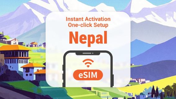 Nepal eSIM | Full AI- och TikTok-åtkomst | 1–30 dagar | QR-kod