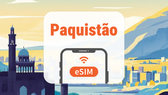 Paquistão eSIM | Todos os AI & TikTok | 1–30 Dias | Código QR