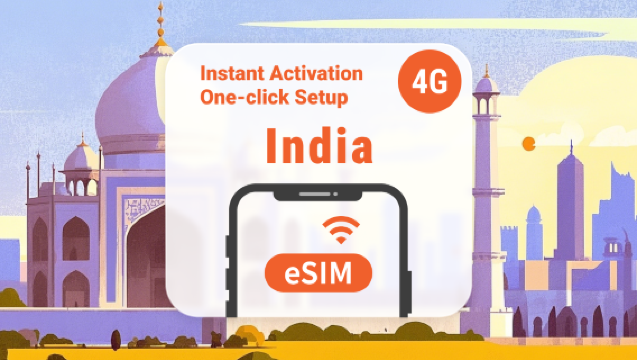 Indien 5G eSIM | Dobbelt netværksdækning | Understøtter ChatGPT & TikTok | Valgfri pakke på 1-30 dage | Køb og brug med det samme | QR-kode