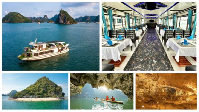 HALONG BAY DAY TOUR ON 3 STAR CRUISE WITH BIG & SMALL GROUP ON ROUTE 2 (LUNCH INCLUDED)