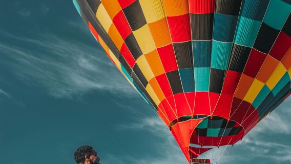 Volo in mongolfiera sopra Christchurch, Canterbury, Nuova Zelanda