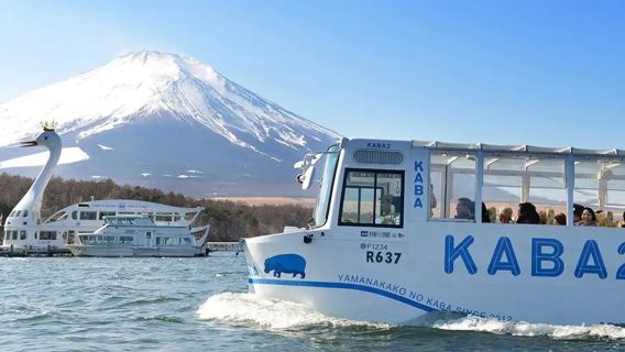 Chuyến đi trong ngày đến Hồ đôi Fuji, tản bộ miễn phí quanh Hồ Yamanaka, tùy chọn xe buýt đường thủy và đường bộ KABA