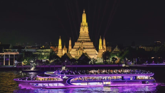 รอยัล กาแล็กซี่ ครูซ ล่องแม่น้ำเจ้าพระยาในกรุงเทพฯ [ตลาดนัดเอเชีย]