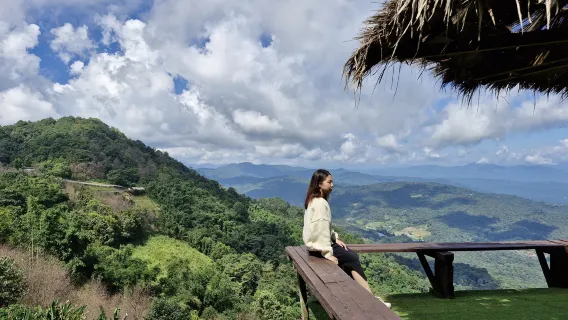 Chiang Mai: alturas celestiales de Mon Jam y acogedoras bebidas en el Elephant Café (tour de medio día)