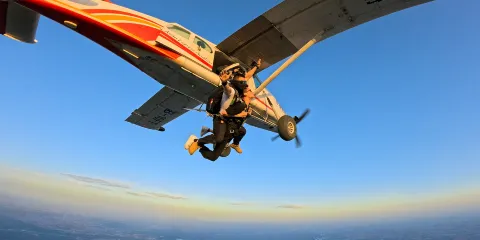 【藍色氣流】四川成都崇州高空攝像雙人跳傘