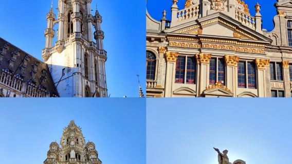 比利時布魯塞爾大廣場+主教堂+市政廳+原子球塔包車一日遊