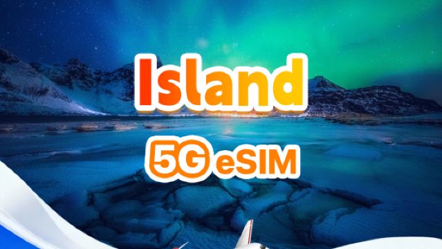 Island 5G eSIM | Tages-/Gesamtpaket | 500 MB/Tag – 30 GB gesamt | 1–30 Tage | 24-Stunden-Format | QR-Code