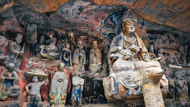 China + Chongqing + Dazu rock carvings + North mountain carvings/itinerary adjustable
