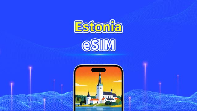Estonia eSIM | Szybki internet | 5G/4G | Pakiety dzienne/pakiety danych | 1-30 dni | 24 godziny | Kod QR