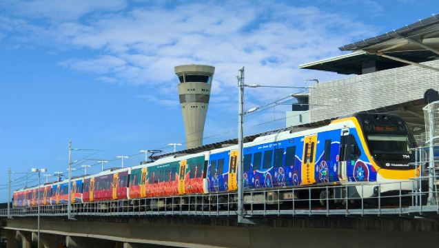 オーストラリア・ブリスベン空港 - サーファーズ・パラダイス空港 電車＆トラムチケット