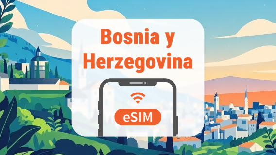 Bosnia y Herzegovina eSIM | Doble Red • Apps de IA y TikTok | 1–30 Días | Código QR