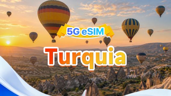 Turquia eSIM 5G | Três redes · Suporta todos os AI & TikTok | 500MB/dia - Total 100GB | 1-60 dias | Cobrança por 24 horas | Código QR