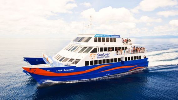 Cairns Sunlover Reef Cruises Great Barrier Reef 1-day tour [Round-trip cruise/Scenic helicopter flight]
