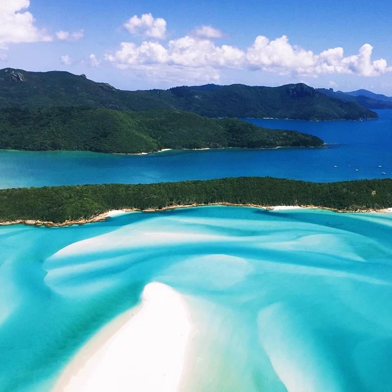 Lawatan setengah hari ke Pantai Whitehaven di Kepulauan Whitsunday [Perjalanan pergi balik dengan bot dari Pantai Airlie/Pulau Hamilton]