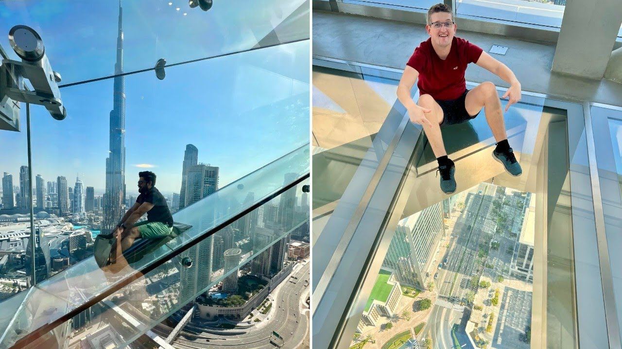 Dubai Sky View Glass Slide e Burj Khalifa 124°/125° piano - Tour non in orario di punta con trasferimenti