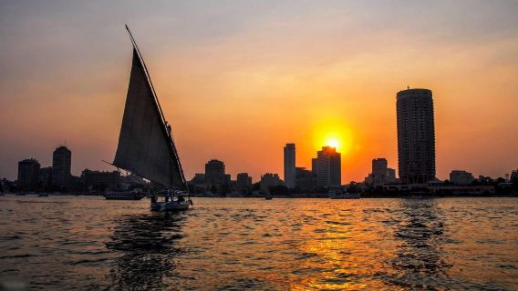Private Sunset Sailing Boat Tour on the Nile in Cairo, Egypt|Downtown Hotel Pickup - Half-Day Sailing Boat Tour