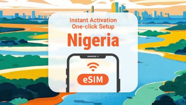 Nigeria eSIM | Dukungan Jaringan Ganda | Akses penuh ke AI & TikTok | 1–30 Hari | Kode QR Instan