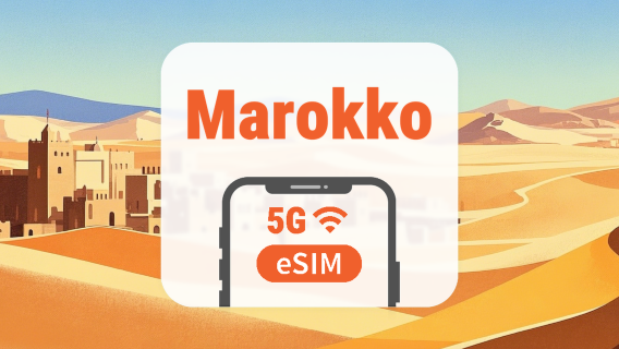 Marokko 5G eSIM | Dubbel Netwerk • AI & TikTok | 1–30 Dagen | QR-code