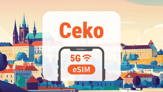 eSIM 5G Republik Ceko | 2 Jaringan • All AI & TikTok | 1–30 Hari | QR Code
