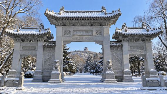 Passeio de um dia para o Parque Beishan + Museu do Templo Confuciano de Jilin + Paisagem de Neve em Edifícios Antigos
