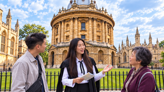 UK Oxford alumni walking tour with Chinese guide + British-style punting