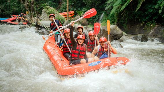 バリ島・アユン川ホワイトウォーターラフティング(往復プライベート送迎付き)