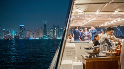 Night Yacht Cruise in Dubai with Bites & Drinks - Sharing Tour Transport Passes 2
