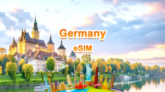 Germany 5G eSIM | Daily package/Total package | 1GB/day-total 30GB | 1-30 days | 24-hour system | QR code