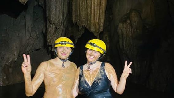 From Hue: Paradise Cave and Dark Cave Day Tour