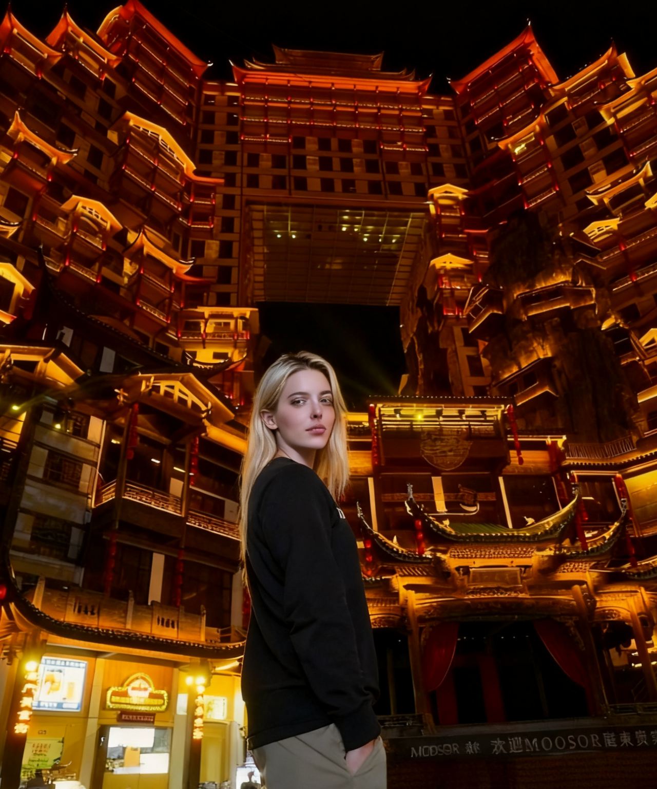 Zhangjiajie Tianmen Mountain Night  Light Show and 72 Qilou With Guide & Driver