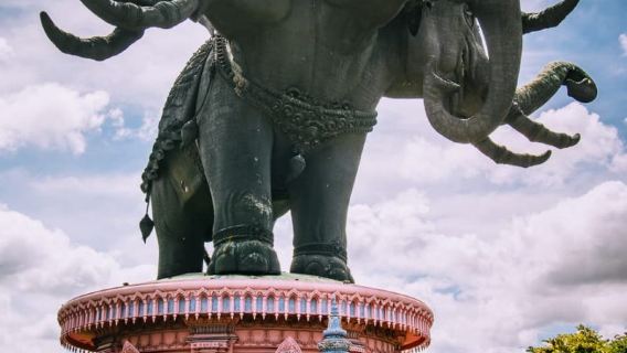 Bangkok 1-day private charter tour to The Erawan Museum + The Ancient City with Chinese guide