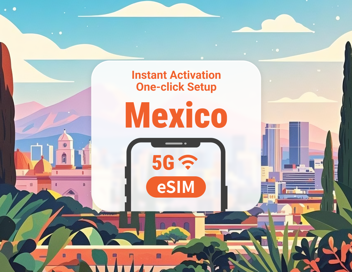 Mexico 5G eSIM | Supports ChatGPT & TikTok | 1–30 Days | Instant QR