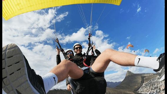 Tandem Paragliding Cape Town Experience TABLE MOUNTAIN PARAGLIDE