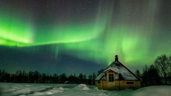 Rovaniemi Nordlicht-Garantie-Tour: Chinesisches Grillen im Nordlicht-Camp + Nordlicht-Fotografie Chinesisch und Englisch