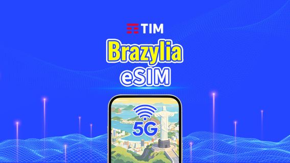 Brazylia TIM 4G/5G eSIM | Pakiet dzienny/pakiet danych | Rozliczenie 24-godzinne | 1-30 dni | Kod QR