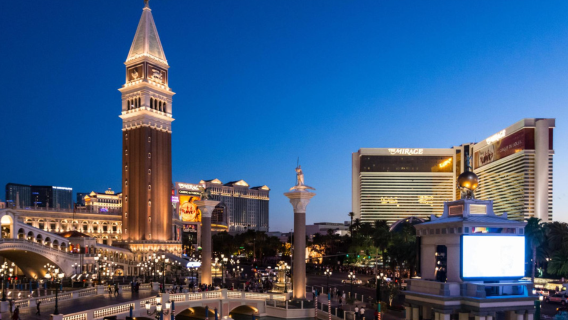 Perkhidmatan pengangkutan Lapangan Terbang Las Vegas (perkhidmatan dalam bahasa Cina, sehala)