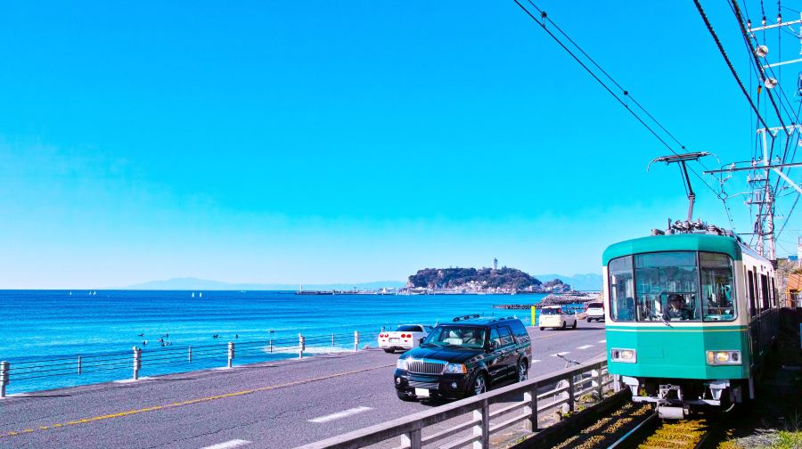 東京+鎌倉大佛+江之電+熱海海上花火大會一日遊（贈送江之電車票和熱海船票）