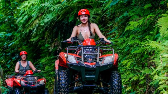 Ubud ATV Quad Bike Through Gorilla Cave & Rice Fields & Puddles