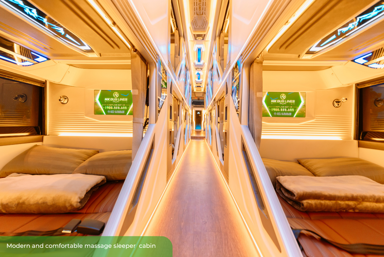 Hoi An - Nha Trang  VIP Sleeper Bus by HK Buslines [Official]